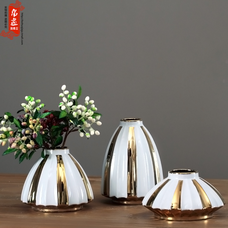 Modern fuels the jingdezhen ceramic flowers in the living room TV cabinet wine porch desktop flower arranging household furnish furnishing articles