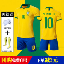 2021 Brazil Jersey 2019 Americas Cup home and away football set Player Version 10 Neymar clothes