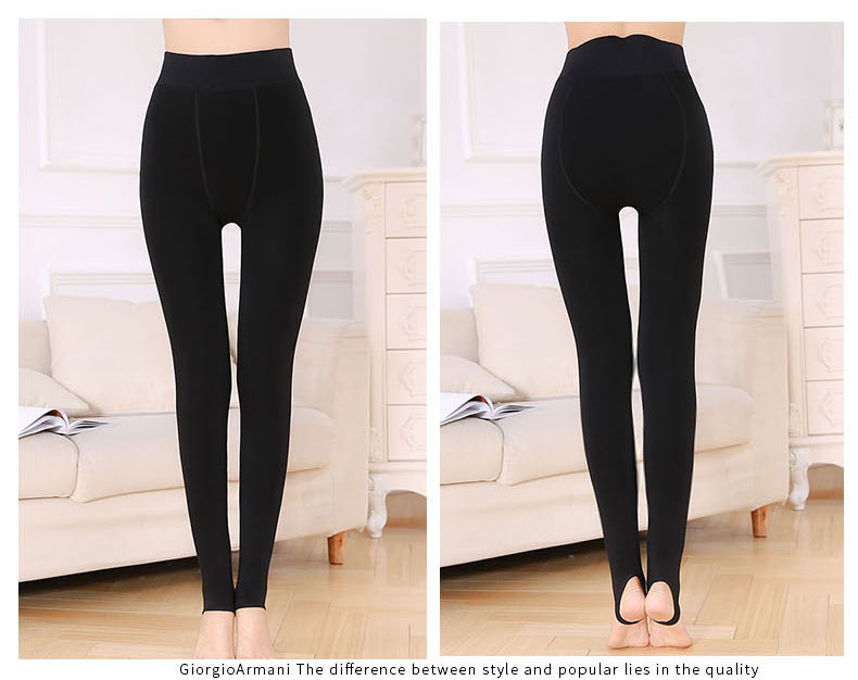 Người mẫu mùa thu đông cộng với phân bón quần legging XL mùa đông chất béo MM bên ngoài mặc đồ chị em cộng với quần nhung dày mùa đông nữ quần ngố nữ cao cấp