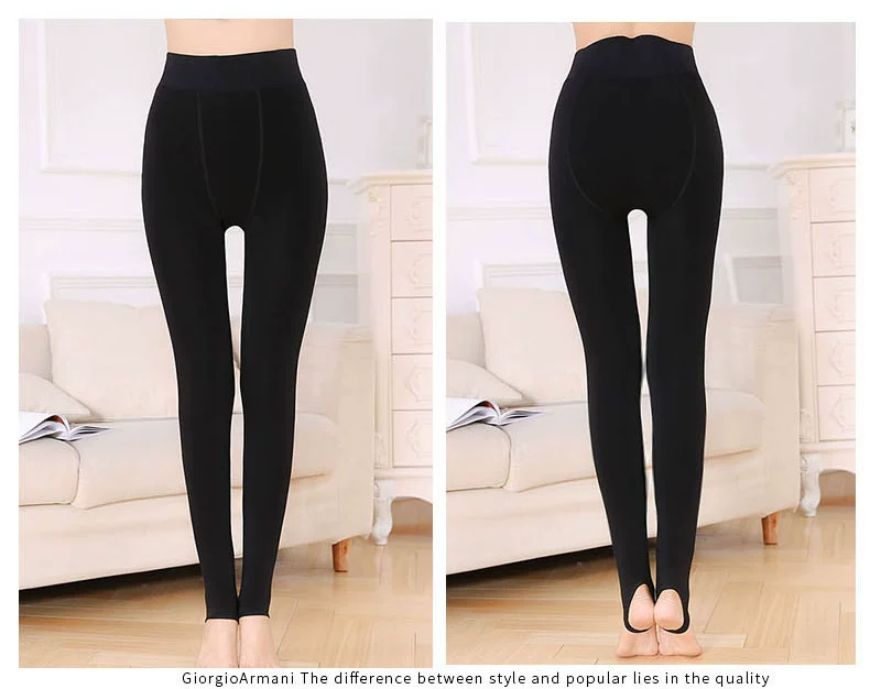 Người mẫu mùa thu đông cộng với phân bón quần legging XL mùa đông chất béo MM bên ngoài mặc đồ chị em cộng với quần nhung dày mùa đông nữ