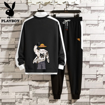 Flower Playboy official tennis necropolis suit mens round collar No hat trend easing 100 hitch a spring clothing teen fall winter deposit