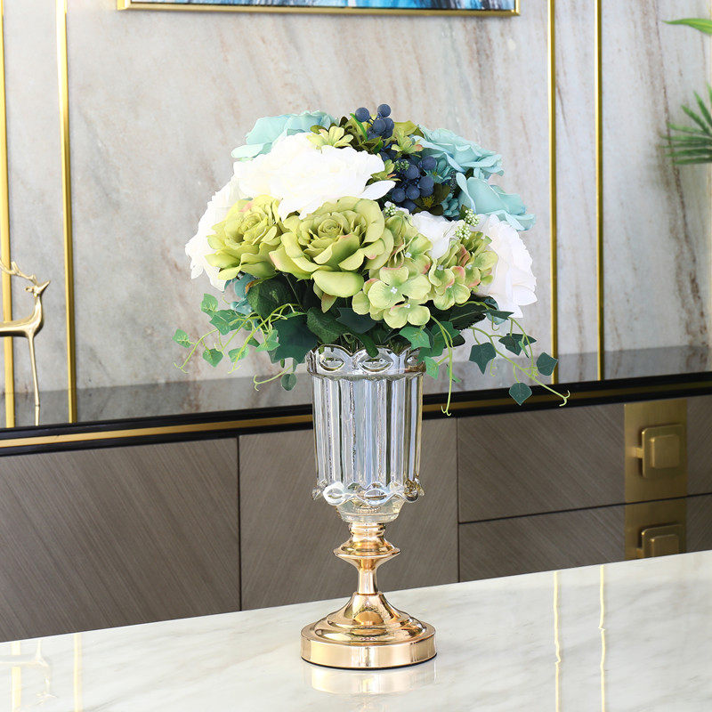 Eurostyle Dining Room Vases Hem room TV cabinet Xuanguan Flower Arrangement Furnishing Home Light Lavish Decoration