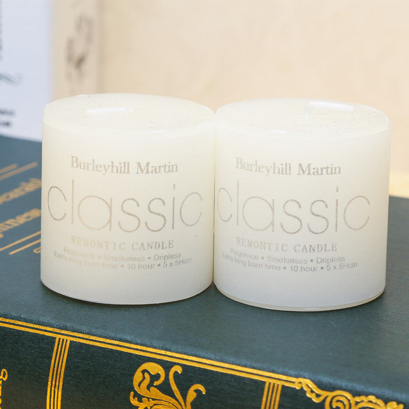 Classic Column wax Smoke-free tasteless candle Wedding Hotel Candle White candle