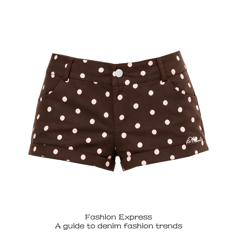 Super Popular Women's Summer American Retro Polka Dot All-Over Letter Embroidery Hot Girl Style Trendy Street Straight Shorts Super Popular Women's Summer American Retro Polka Dot All-Over Letter Embroidery Hot Girl Style Trendy Street Straight Shorts