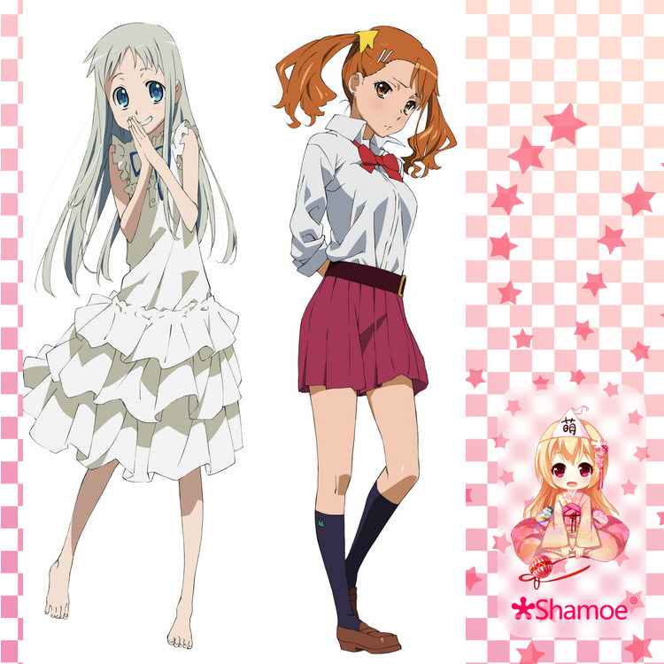 尚萌那朵花未聞花名芽衣子安城鳴子等身抱枕長抱枕n657 露天拍賣