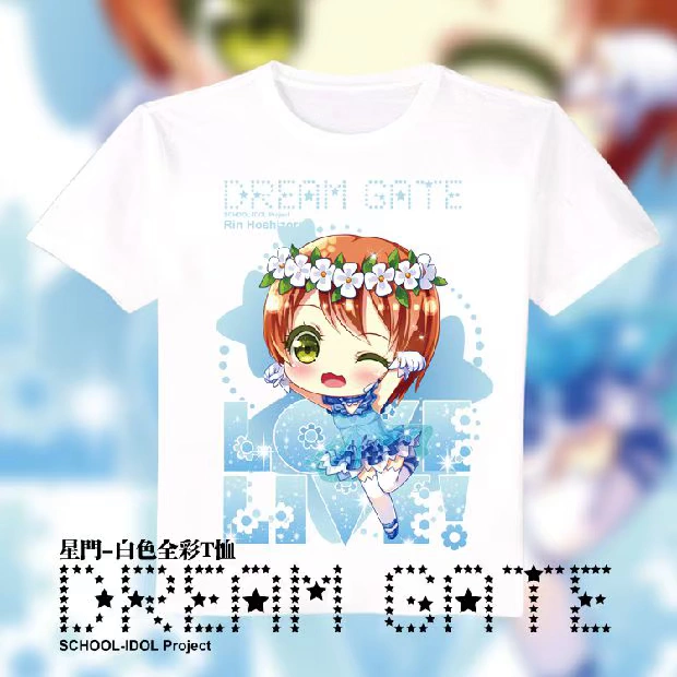 Yêu sống phiên bản Q Nicole South Bird Áo phông trắng Anime xung quanh Váy ngắn tay dài sinh viên tùy chỉnh - Carton / Hoạt hình liên quan