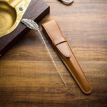 LUBINSKI sterling silver cigar vent needle cigar vent portable pine cigarette needle cigar vent needle dredge needle