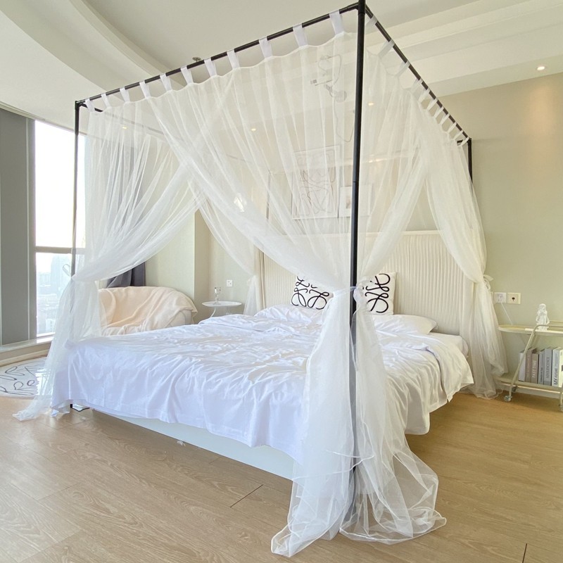 Customizable A class palace wearing pole bed tent mosquito net 2023 new advanced home bracket landing bedroom bed mantle-Taobao