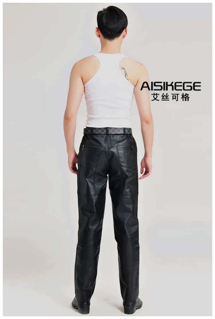 Pantalon cuir homme pantalons fuselés - Ref 1478912 Image 13
