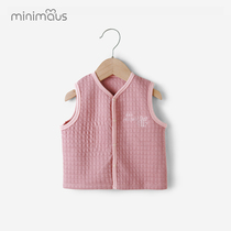 Baby horse clip spring and autumn thin childrens small waistcoat air layer cotton baby jacket cotton cardigan vest waistcoat
