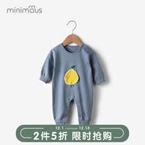 Baby clothes cotton autumn baby climbing clothes cartoon foreign air clothes baby jumpsuit long sleeve