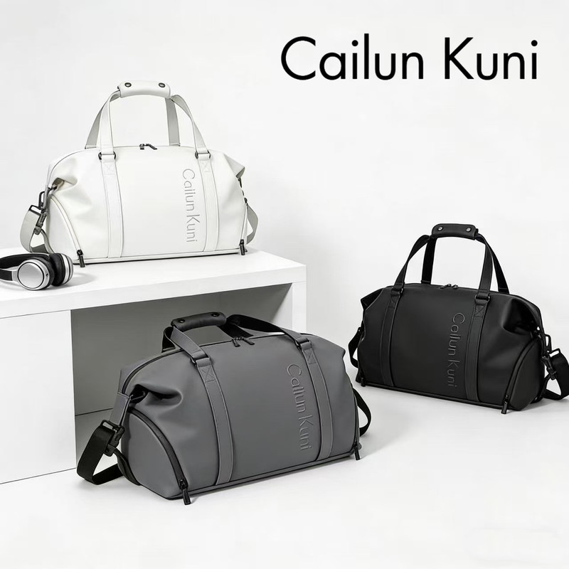 Cailunkuni Satchel Travel Bag for Men, Large-Capacity Short-Distance Business Trip Luggage Bag, Sports Lightweight Fitness Bag for Women