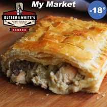 Butler WhitesChicken Mushorom Pasty Baffle White Chicken Mushroom Crisp