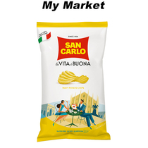 San CarloCroccantePotatoChipsOriginal Carlo wave sliced potato chips original flavor