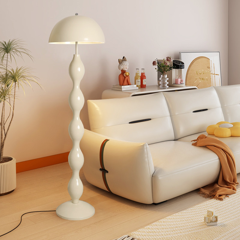 Mushroom Floor Lamp Designer Medieval Vertical Table Lamp Extremely Simple Cream Wind room sofa next to exhibition hall atmosphere Lamp-Taobao