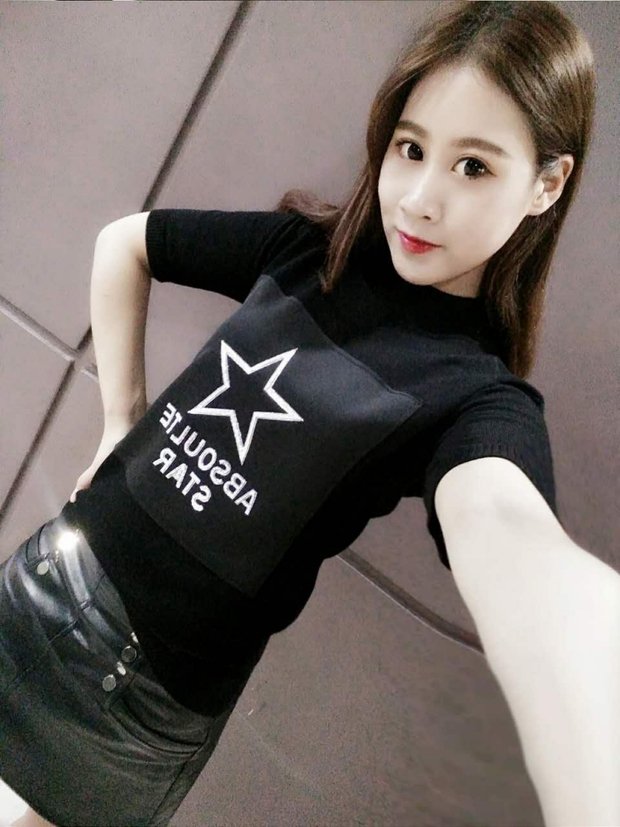 Áo dệt kim ngắn tay nữ 2018 thu đông mới Áo thun phiên bản Hàn Quốc của áo len mỏng giảm béo áo thun hoang dã chạm đáy áo thủy triều các kiểu áo len
