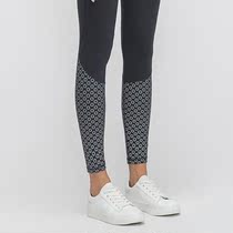 LULU yoga suit foot print nude fitness ankle-length pants high waist lifting hip pocket running sports yoga pants women