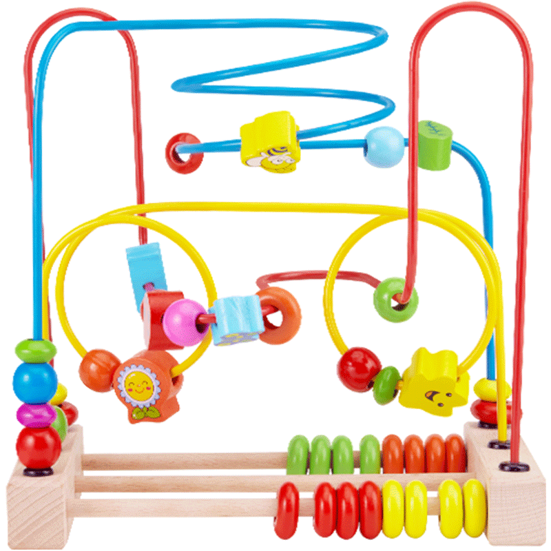 绕珠玩具婴儿童女男孩一岁宝宝益智玩具1-2-3