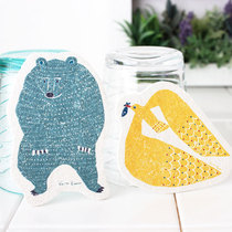 Japan imported kata kata cat whale polar bear kitchen scrub cleaning dishcloth sponge wipe