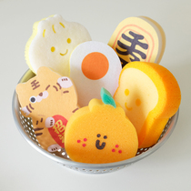 Cosmic spice fried chicken beer Mount Fuji double-sided foam sponge wipe dishwashing sponge scrub