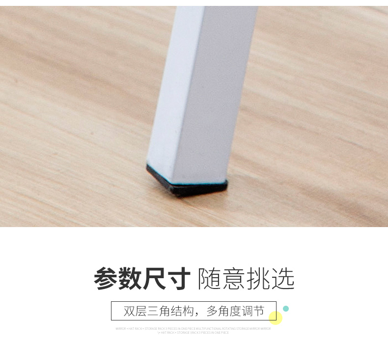 Gương toàn thân gương dài toàn gương Gương sàn lắp gương Gương sinh viên mặc quần áo gương nữ ký túc xá gương lớn - Gương gương dài