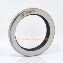 PTFE outer skeleton stainless steel lip oil seal Imported PTFE sealing ring for air compressor 60X80X8