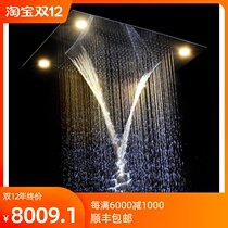 USA Constant Temperature Fly Rain Falls Copper Bathrooms Shower shower Concealed Suction shower Booster Spray Head controls the wall-in-style