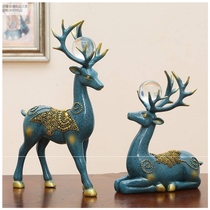Elk decorations ornaments porch TV cabinet creative wine cabinet modern simple office living room