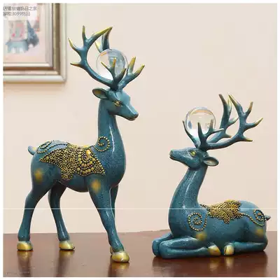 Elk decorations ornaments porch TV cabinet creative wine cabinet modern simple office living room
