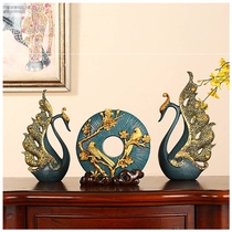 High-end creative home decorations wedding gift ornaments living room TV cabinet European bedroom deer Swan crafts