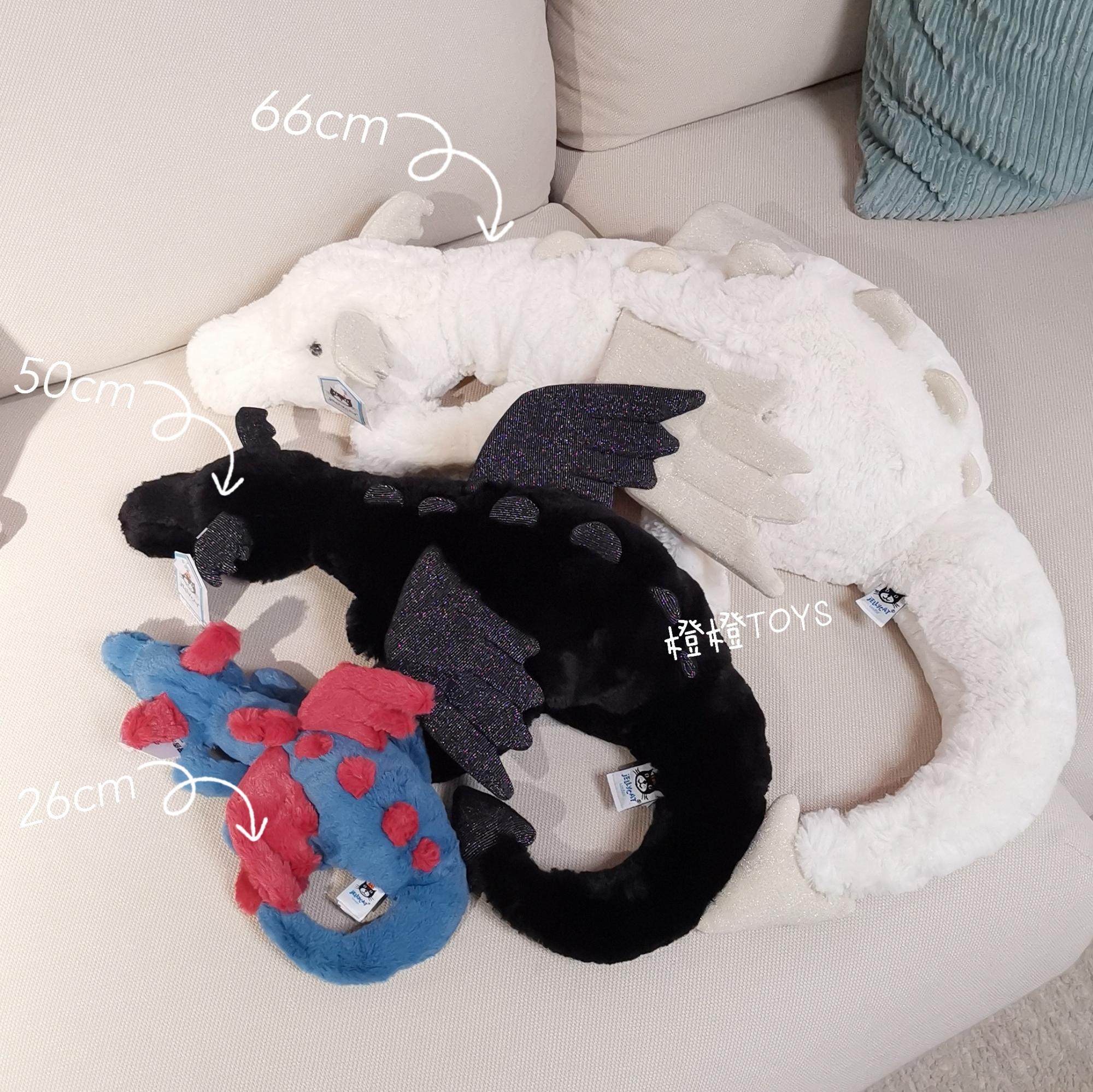 British jellycat snow dragon snow 