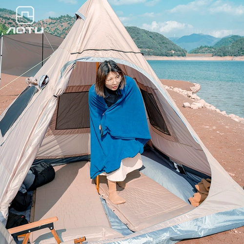 Портативная складная палатка, дорожное снаряжение для кемпинга, пирамида, увеличенная толщина
