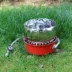 Bếp lõm chống gió bếp lò di động chia sen sen siêu nhẹ bếp hoang - Bếp lò / bộ đồ ăn / đồ nướng dã ngoại