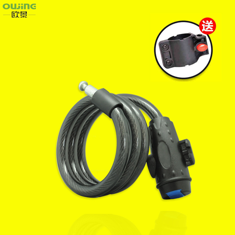 Bicycle lock Electric bicycle anti-theft chain Steel wire cable lock Road mountain bike equipment Riding accessories