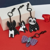 Болиз мульти -использование универсальная кожаная панда панда подвеска для собак бабочка щенки котенок котенок Контрастная бумага для ключей