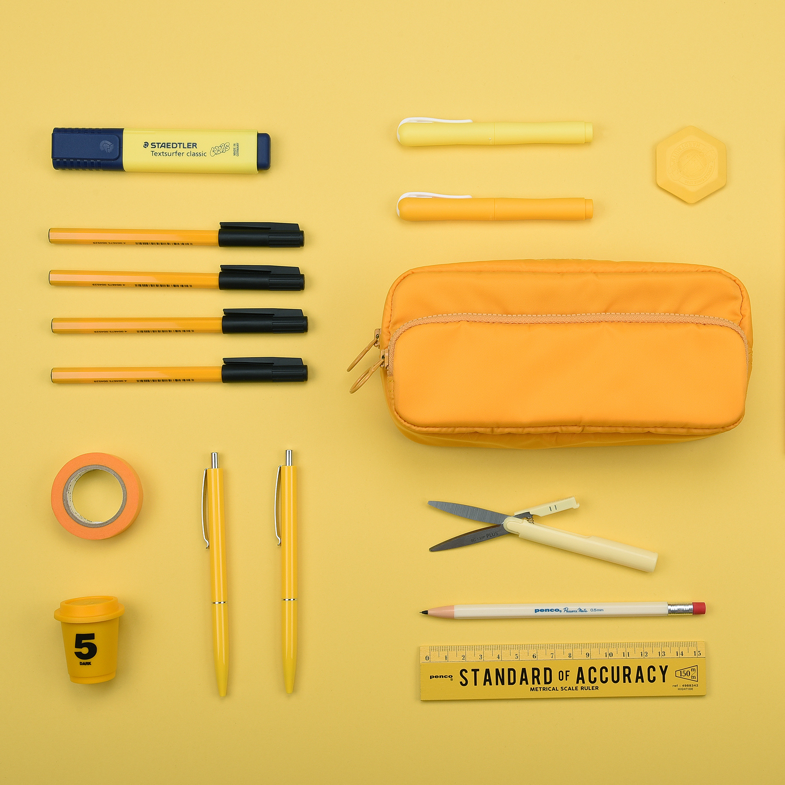 Ozu-made Pouch original waterproof large-capacity multi-functional student pencil case stationery bag makeup storage Messenger bag