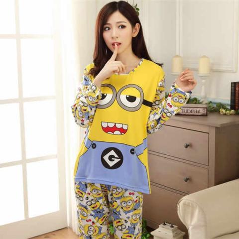 Mùa xuân và mùa thu Mùa đông Bộ đồ ngủ bé trai lớn cho bé gái Áo dài cotton 12-13-14-15-16 Năm học sinh trung học cơ sở bộ đồ the thao nữ hàng hiệu
