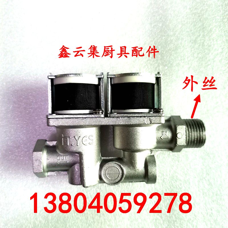 Gas oven solenoid valve Universal oven 24V solenoid valve Hongling Honglian instantaneous heat electric water heater Universal double valve oven accessories