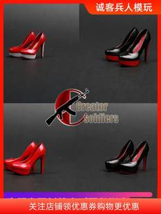1:6 солдат обувь женская женщина куклы повышать на высоких кабгалстук-бабочкаах подходит Phicen все включено клей сталь женщина феррит
