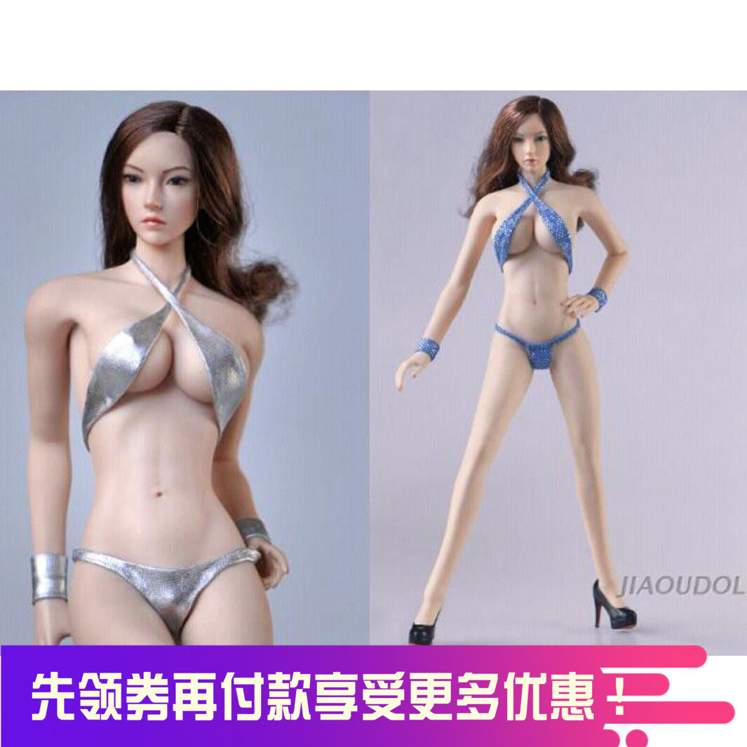 Spot 1 6 Soldiers Woman Clothing Blue Silver bikini can be dugable with PH Package gum body