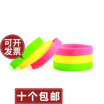 Group of bracelet color silicone not angry division sports optical board uncontrolled wristband expansion team