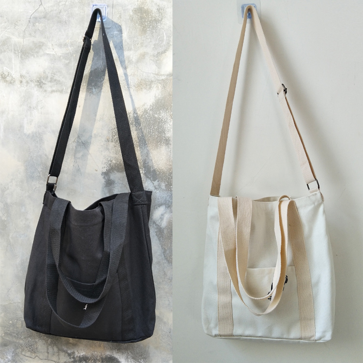 New Large-Capacity Adjustable Shoulder Strap Artistic Versatile Canvas Shoulder Bag Korean Canvas Bag Crossbody Bag Women's Bag