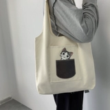 Японская школьная юбка для школьников, шоппер, сумка, вместительная и большая портативная барсетка, тканевый мешок