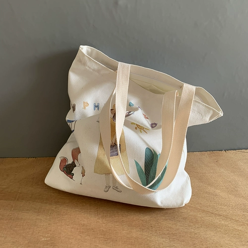 Сумка на одно плечо, милая японская школьная юбка для школьников, тканевый мешок, в корейском стиле