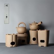 Lin Xi Japanese charcoal stove pottery oven olive stove small fire tea stove tea ceremony zero matching Zen kung fu tea set outdoor charcoal stove