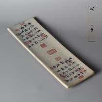 Lin Xilan Pavilion Preface calligraphy pot Chengtao tea tray dry bubble plate ceramic tea tray handmade ceramic pot coasters