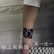 Tattoo sticker bracelet arm ring Tattoo sticker Dark arm ring tattoo sticker Wrist waterproof realistic foot ring bracelet tattoo