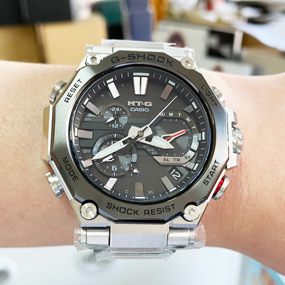 Casio Watch Men Mtg B00d 1a Xmg 1a4 Steel Heart Solar Bluetooth Electrosphate Table