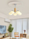 Medieval wood style retro glass chandelier French cream living room bedroom dining room modern simple persimmon lamps