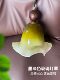 Vintage Cream-Style Bedside Glass Pendant Light, Dark Green Retro South Asian Style Bedroom Pendant Light, Bar Counter Entrance Light